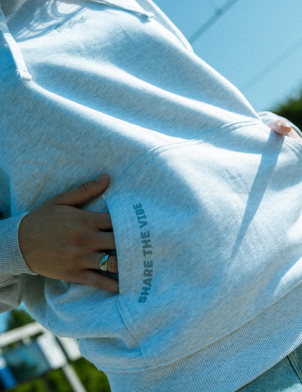 Oversized hoodie lichtgrijs