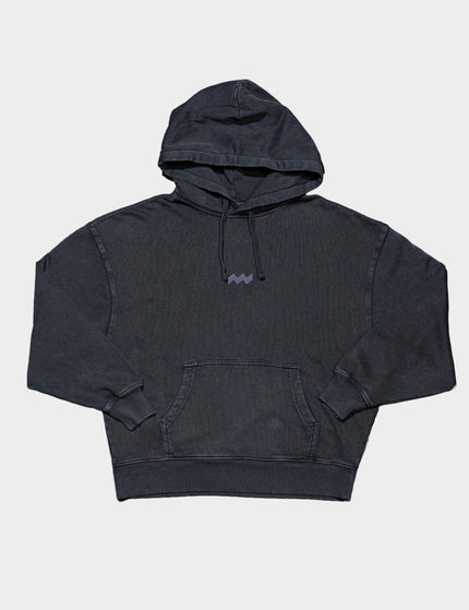 Oversized hoodie dyed black