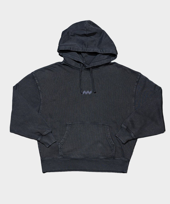 Oversized hoodie dyed black