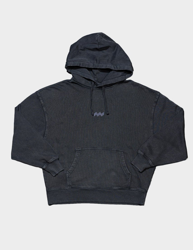 Oversized hoodie dyed black