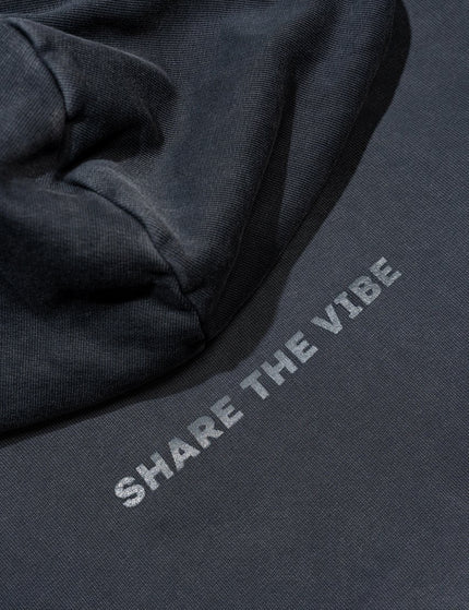 Oversized hoodie dyed black