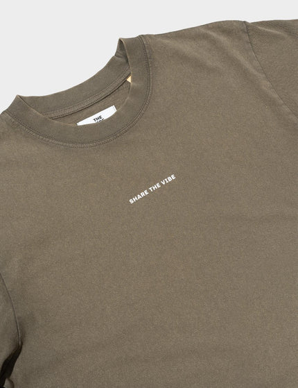 SHARE THE VIBE T-shirt khaki
