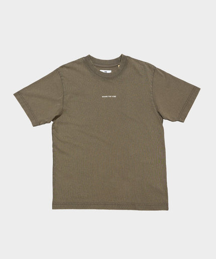 SHARE THE VIBE T-shirt khaki