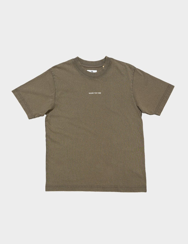 SHARE THE VIBE T-shirt khaki