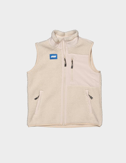 Sherpa bodywarmer beige met patch