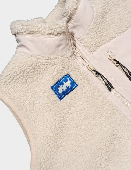 Sherpa bodywarmer beige met patch