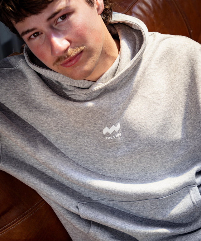 Boxy fit hoodie grijs