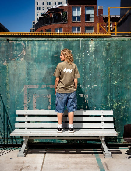SHARE THE VIBE T-shirt khaki