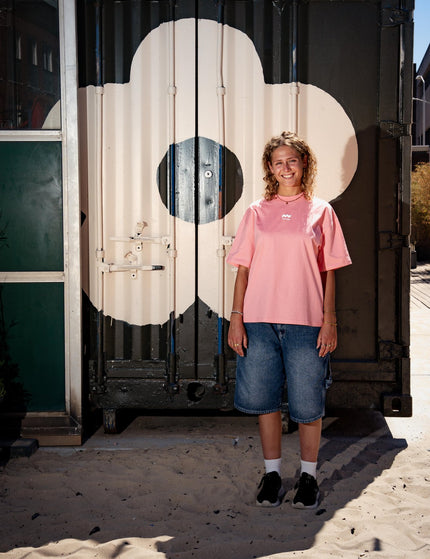 Oversized THE VIBE T-shirt pink