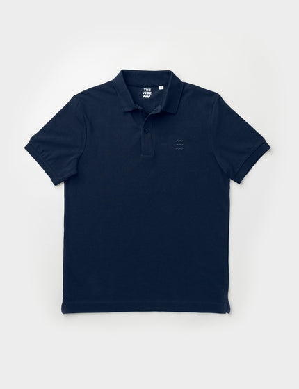 THE VIBE polo in donkerblauw