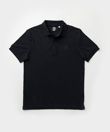 THE VIBE polo in zwart
