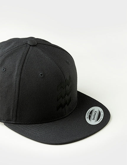 Vibes snapback cap in zwart
