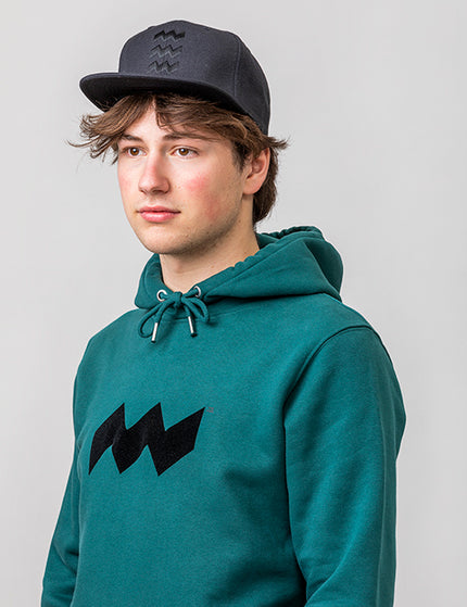 Vibes snapback cap in zwart