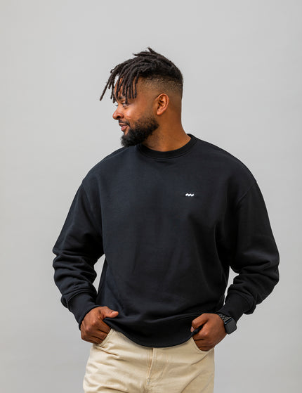 Oversized sweater zwart