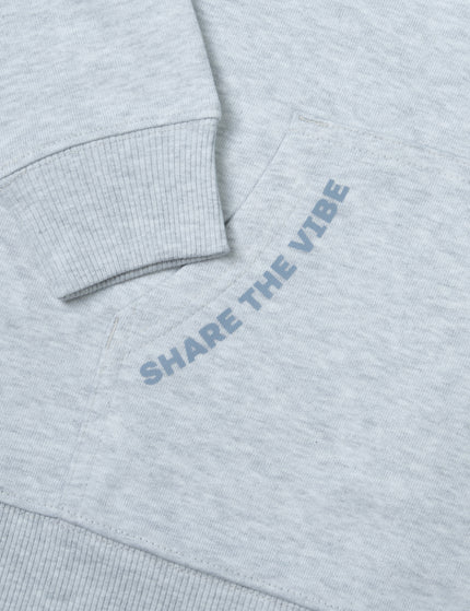 Oversized hoodie lichtgrijs